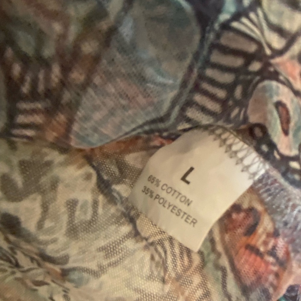 Source Unknown Celestial Patterned Crop Top - image 2